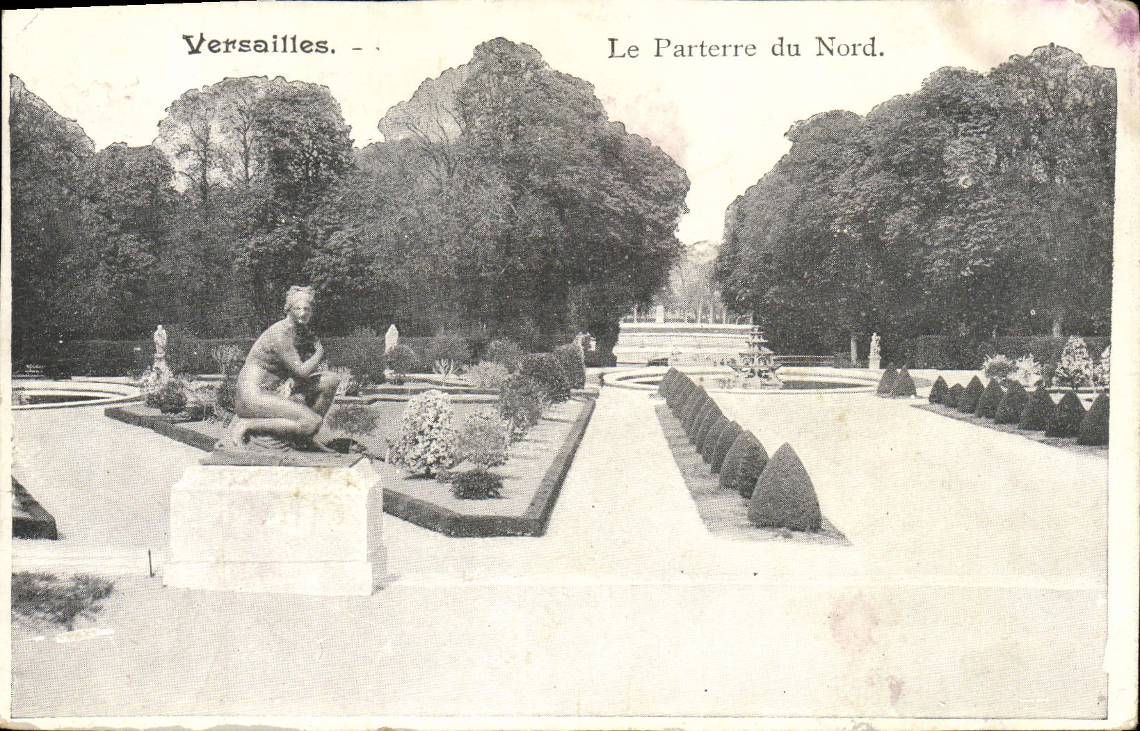 CPA Versailles Le Parterre Du Nord