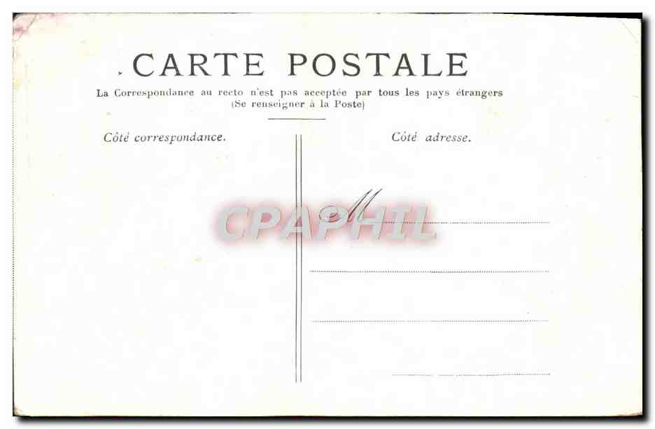 CPA Versailles Le Parterre Du Nord — Verso