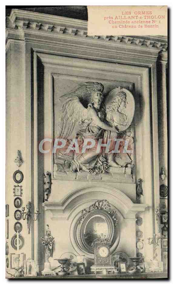 CPA Les Ormes Pres Aillant sur Tholon Cheminee ancienne au chateau de Bontin 