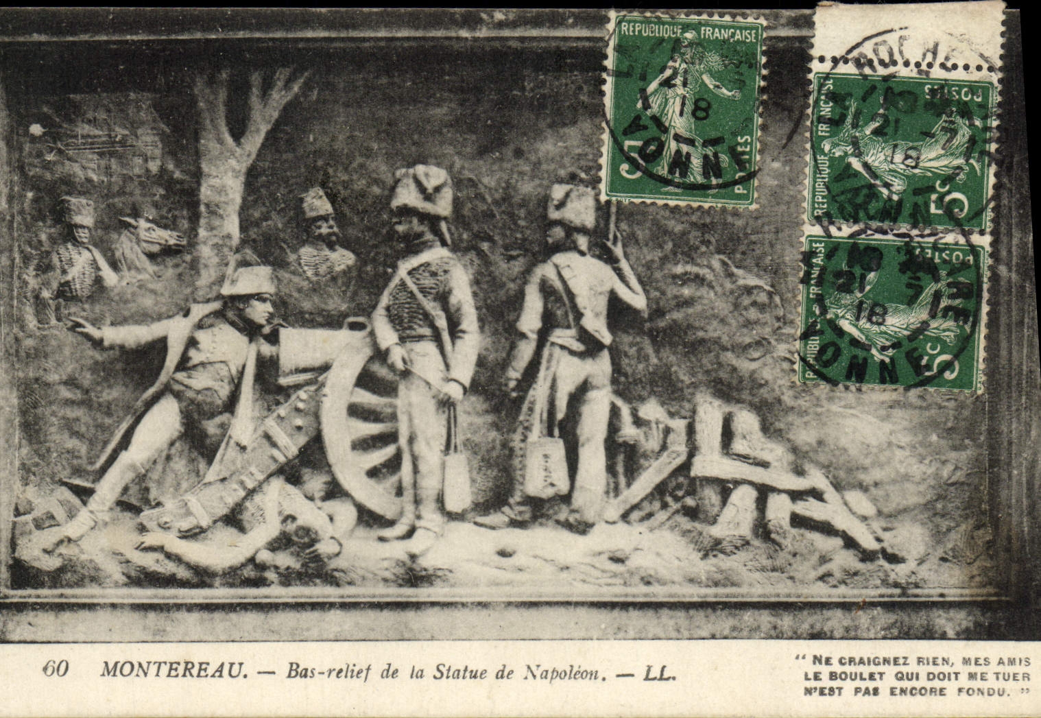 Montereau — Basrelief der Statue Napoleons — LL. — N°60