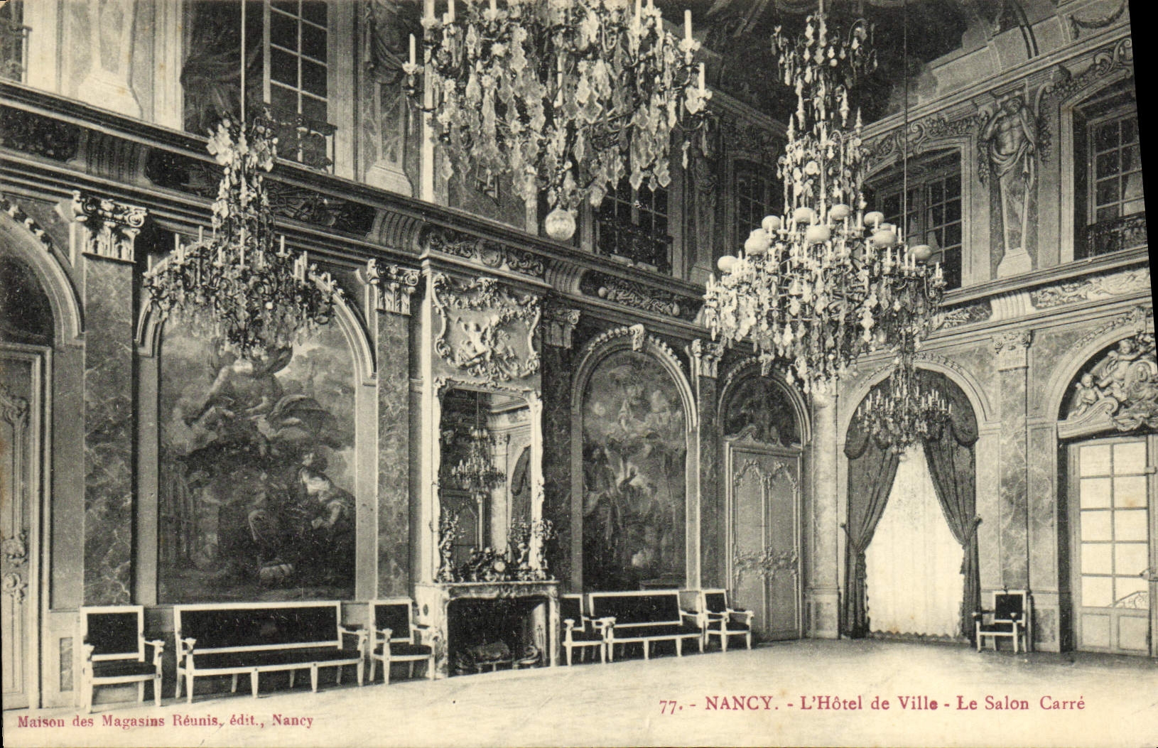 NANCY - L'Hôtel de Ville - Le Salon Carré — Maison des Magasins Réunis, édit., Nancy, n°77