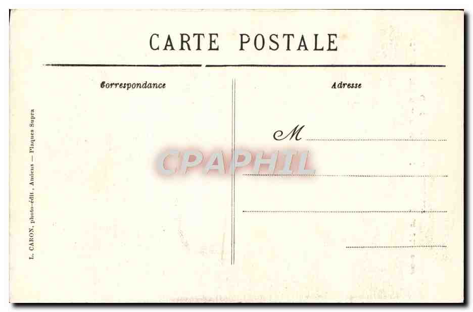 CPA Amiens Cathedrale L'Enfant Pleureur Chef d'Oeuvre De Blasset Ange — Rückseite