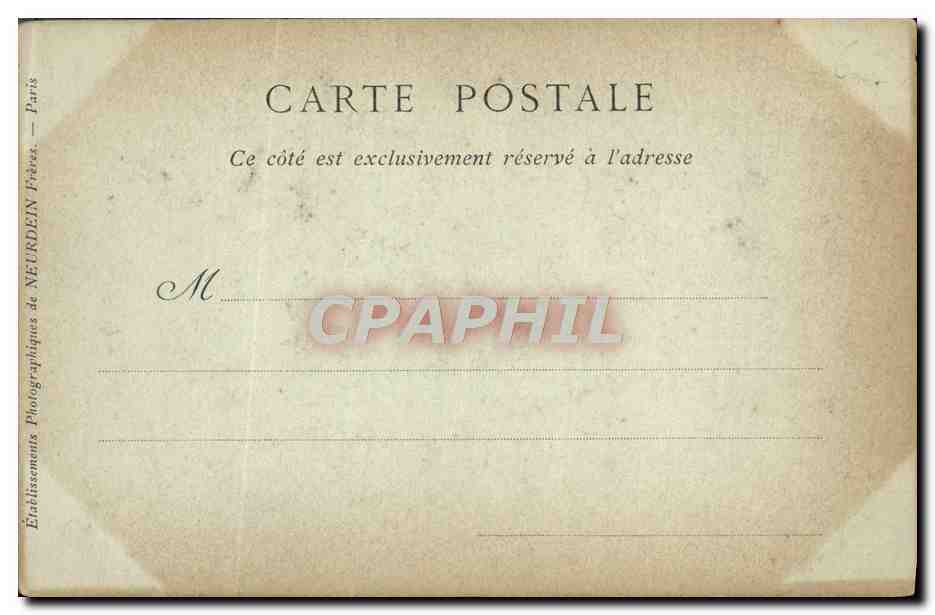 CPA Paris La Fontaine Moliere — Rückseite
