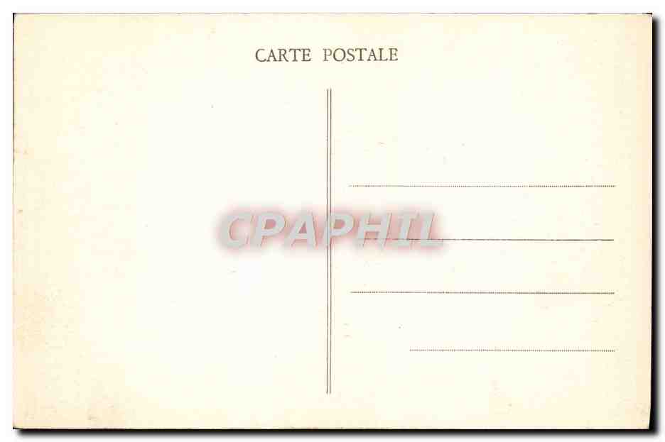 Château de CHAMPS — vue aérienne — Compagnie Aérienne Française — Verso