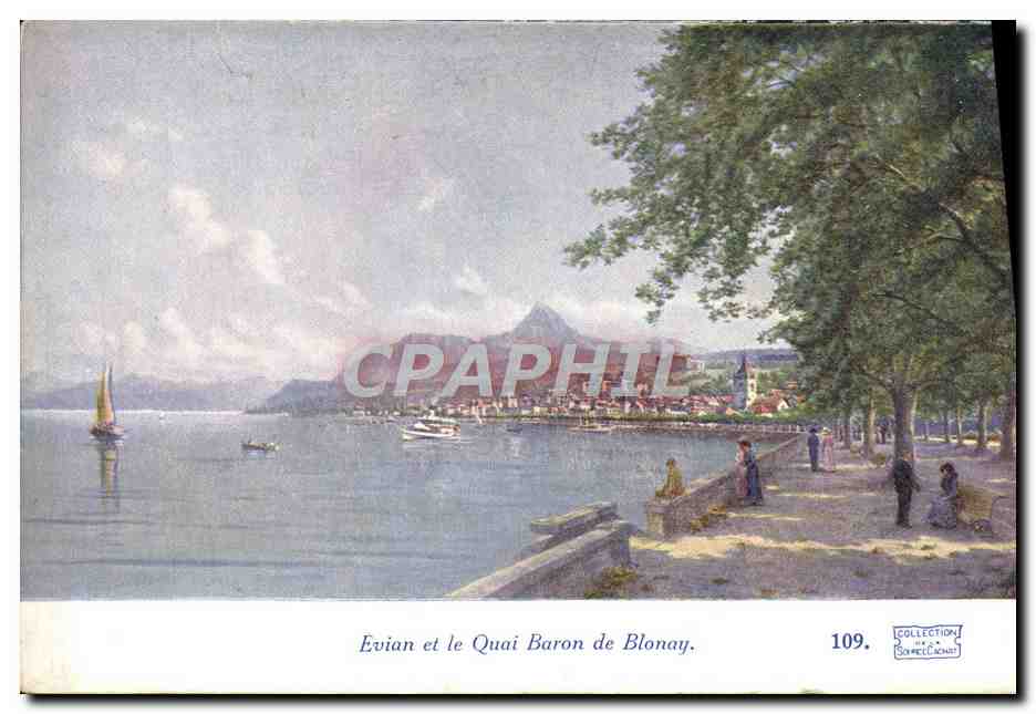 Evian et le Quai Baron de Blonay — Collection de la Société C. Saint — n° 109