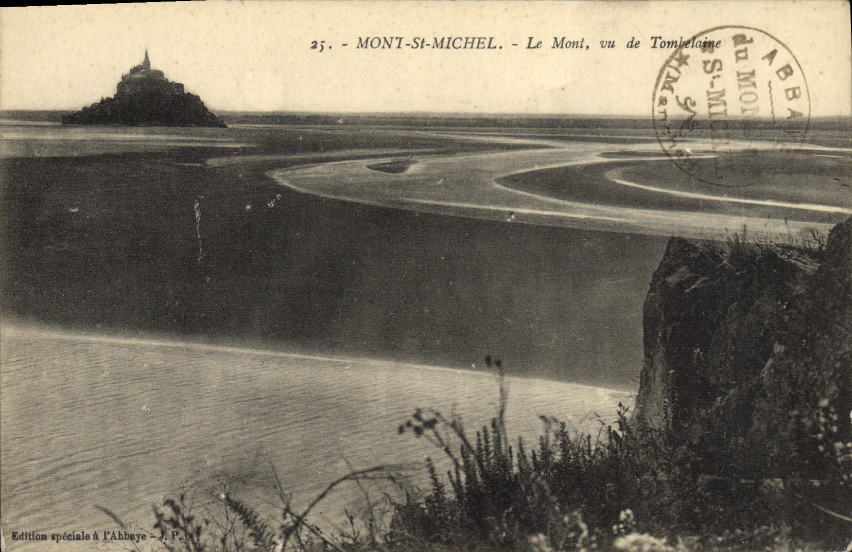 CPA Mont St Michel Le Mont Vu De Tomhelaine