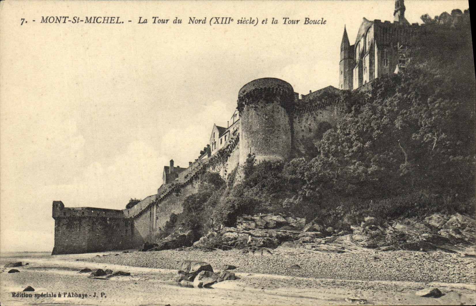 Mont-Saint-Michel - La Tour du Nord (XIIIe siècle) et la Tour Boucle — Édition spéciale à l'Abbaye - J.P.
