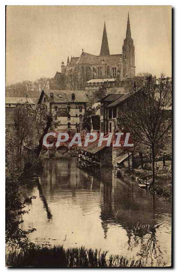 Chartres (Eure-et-Loir) — Die Ufer der Eure — Éditions d'art YVCN, Paris