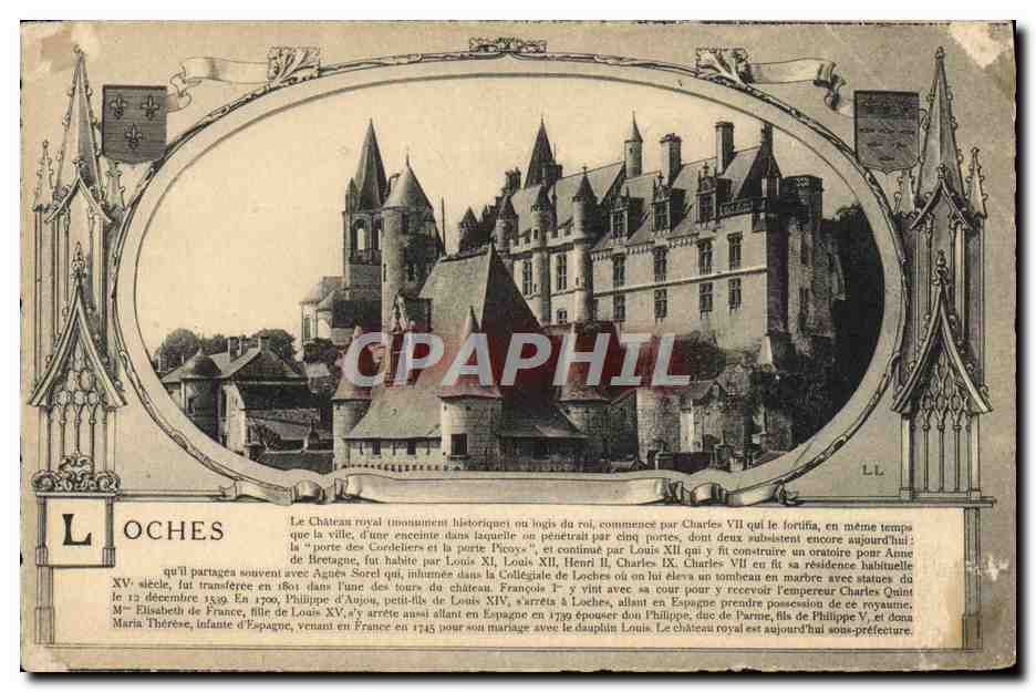 CPA Loches Le chateau Royal