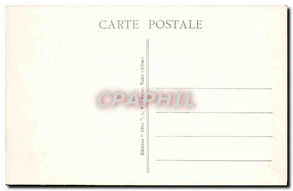 CPA Vichy Premenade Anes Mules Enfants — Verso