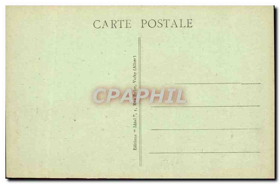 Vichy — Établissement Thermal — Massage sous l'eau — Éditeur Ideal, n° 452 — Rückseite