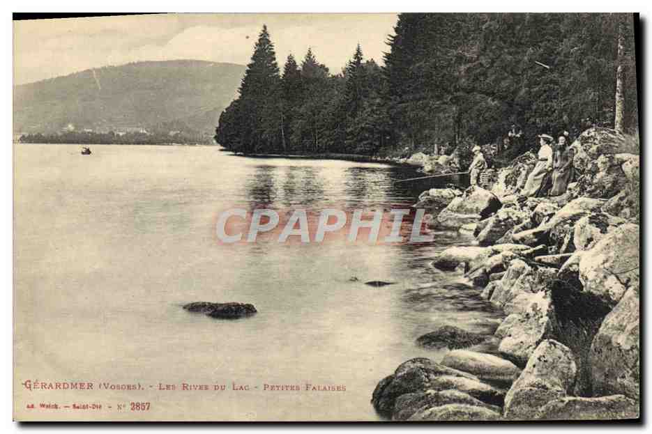 Gérardmer (Vosges) — Les Rives du Lac - Petites Falaises — A. Welch, Saint-Dié, N° 2857