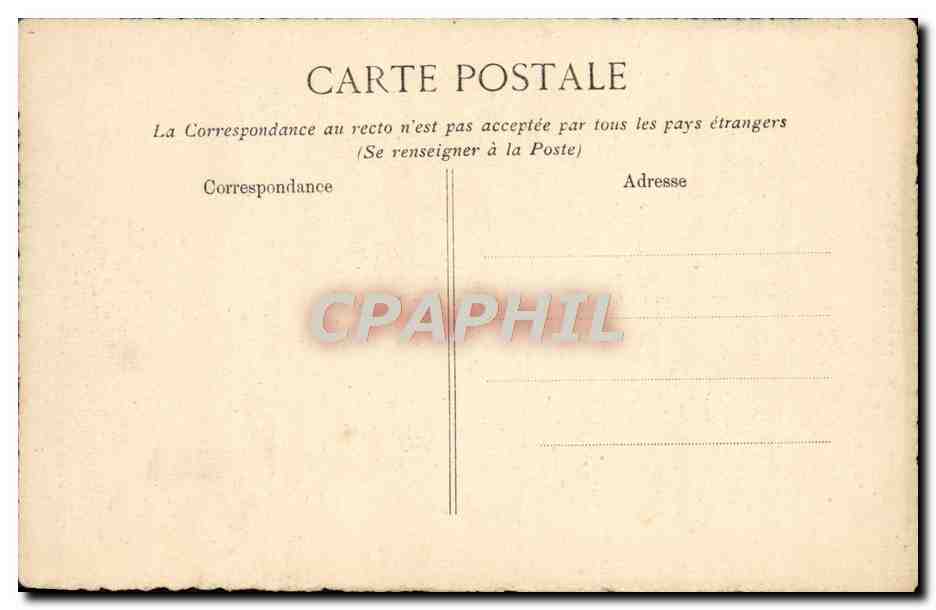CPA Vue De Chateau De Belle Vue Prise Du Cote De la Cour — Rückseite
