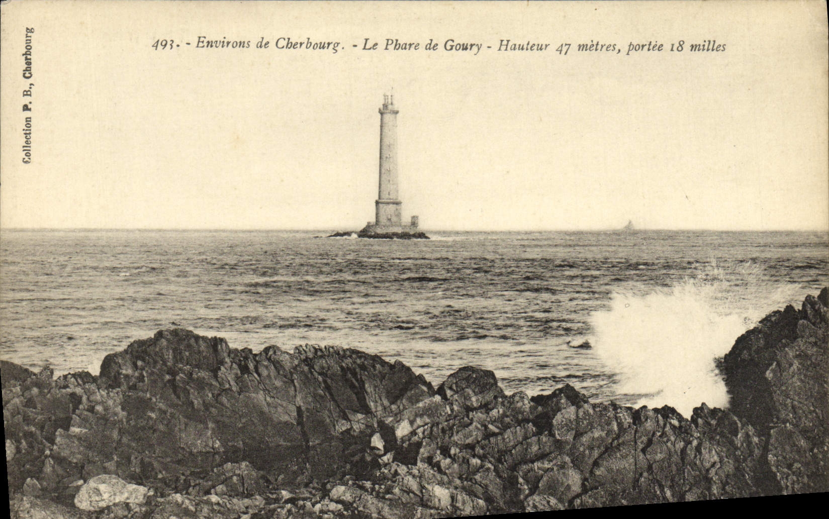 CPA Environs De Cherbourg Le Phare De Goury
