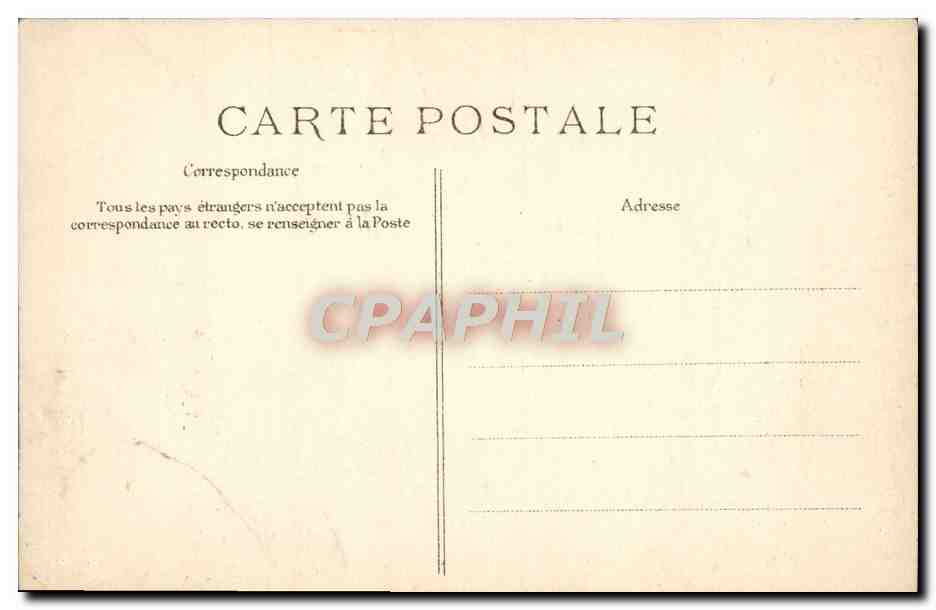 CPA Clichy Hopital Gouin Cour d'Entree — Rückseite