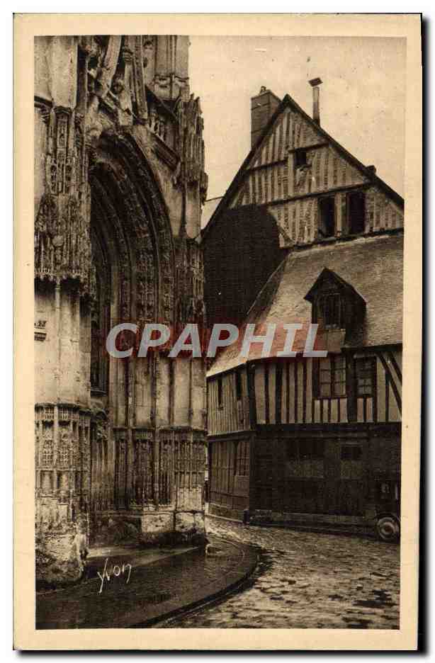 CPA La Douce France De Rouen Au Havre Caudebec En Caux Porte Renaissance De Notre Dame et vieilles maisons normandes