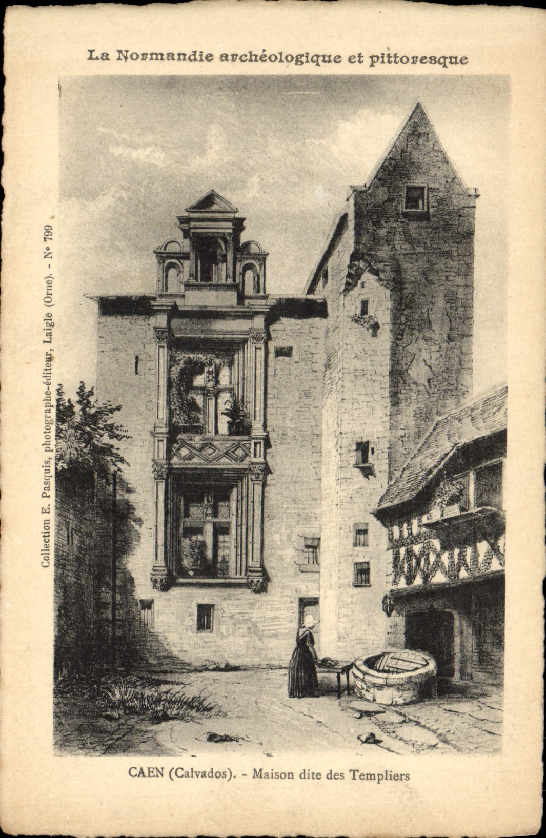 CPA la Normandie Archeologique Et Pittoresque Caen Maison Dite Des Templiers