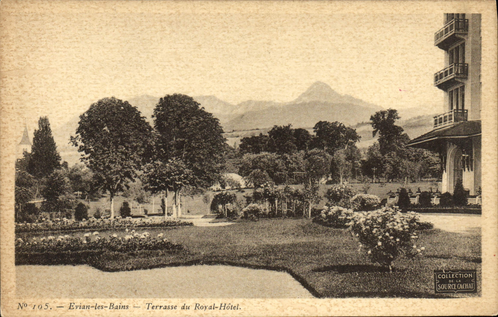 CPA Evian Les Bains Terrasse Du Royal Hotel
