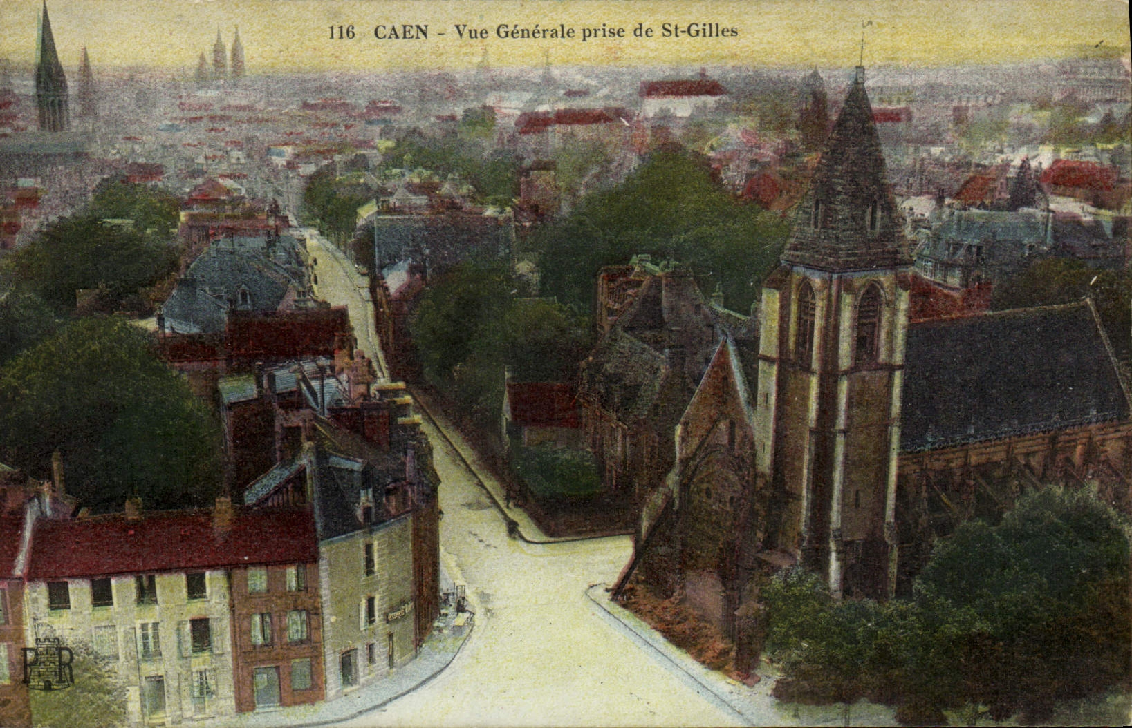 CPA Caen Vue Generale Prise De St Gilles