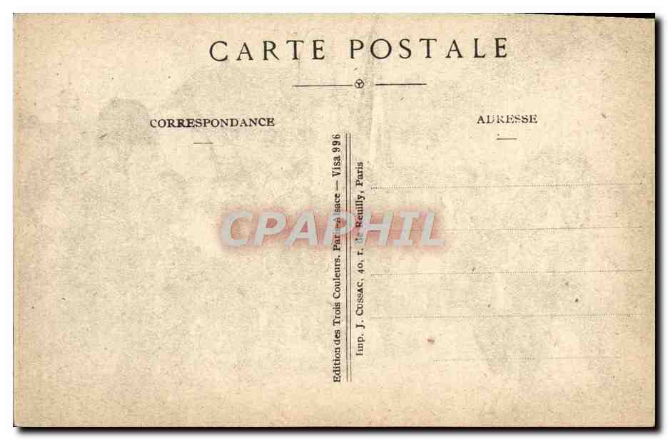 CPA le glorieux retour que l'Alsace attendait depuis 47 ans ! Militaria  — Rückseite