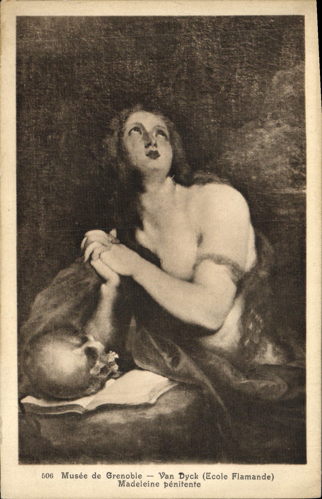 CPA Musee de Grenoble Van Dyck Madeleine penitente