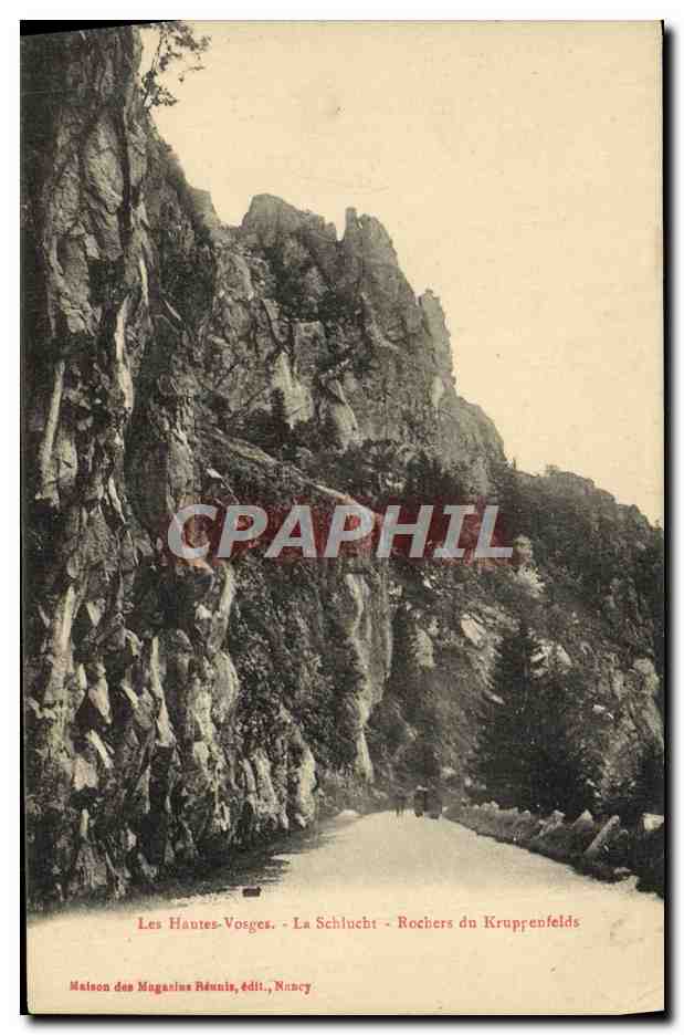 CPA Les Hautes Vosges La Schlucht Rochers du Kruppenfelds