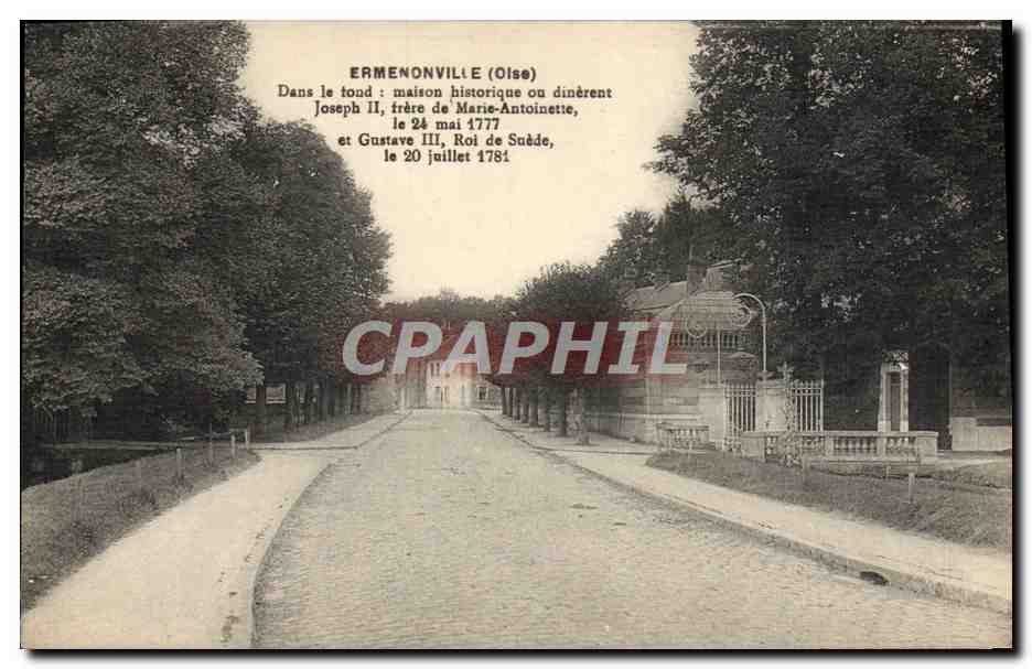 CPA Ermenonville Maison de Marie Antojnette 