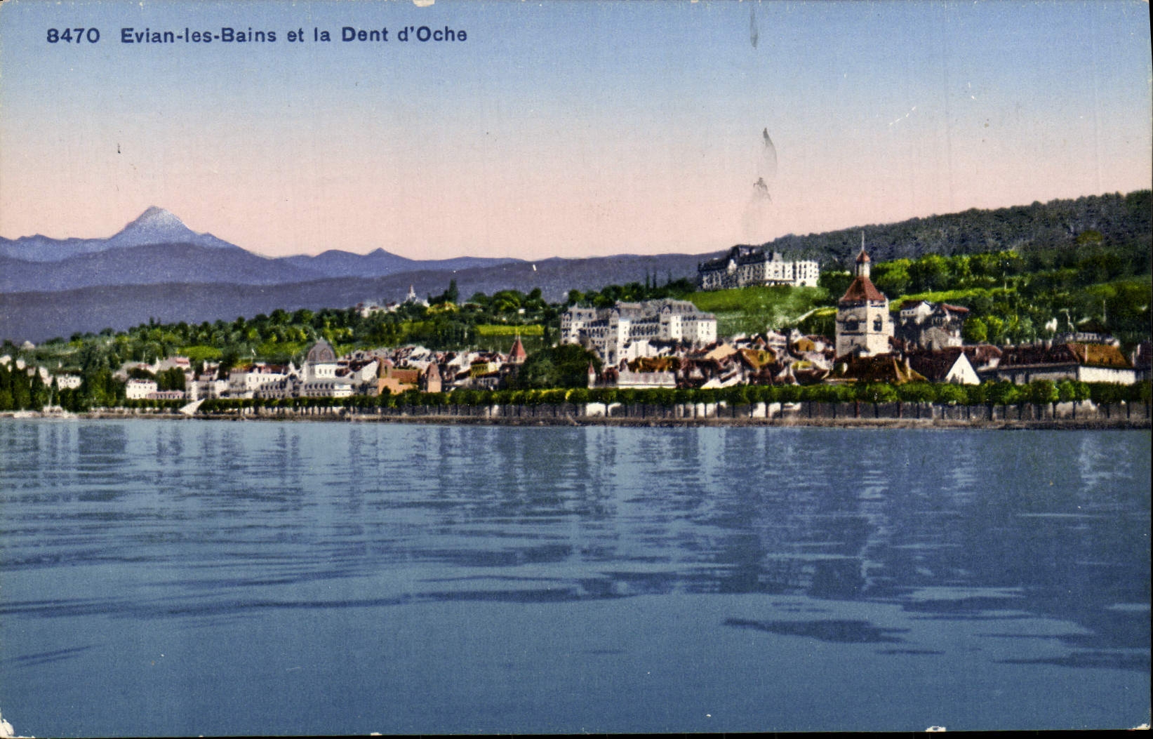 CPA Evian les Bains et la Dent d'Oche