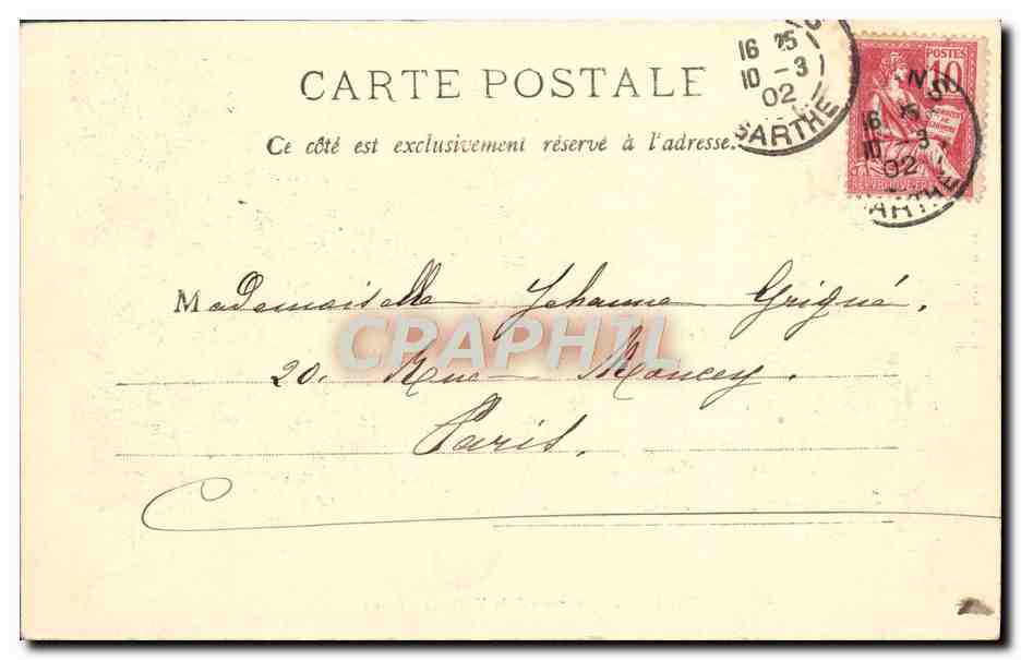 Paysage de la Vallée de l'Arthe — Château-Landon — éditeur non visible — Verso