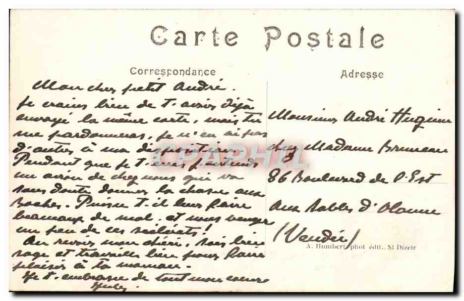 CPA Bataille de la Marne Revigny La rue de Vitry Militaria  — Rückseite