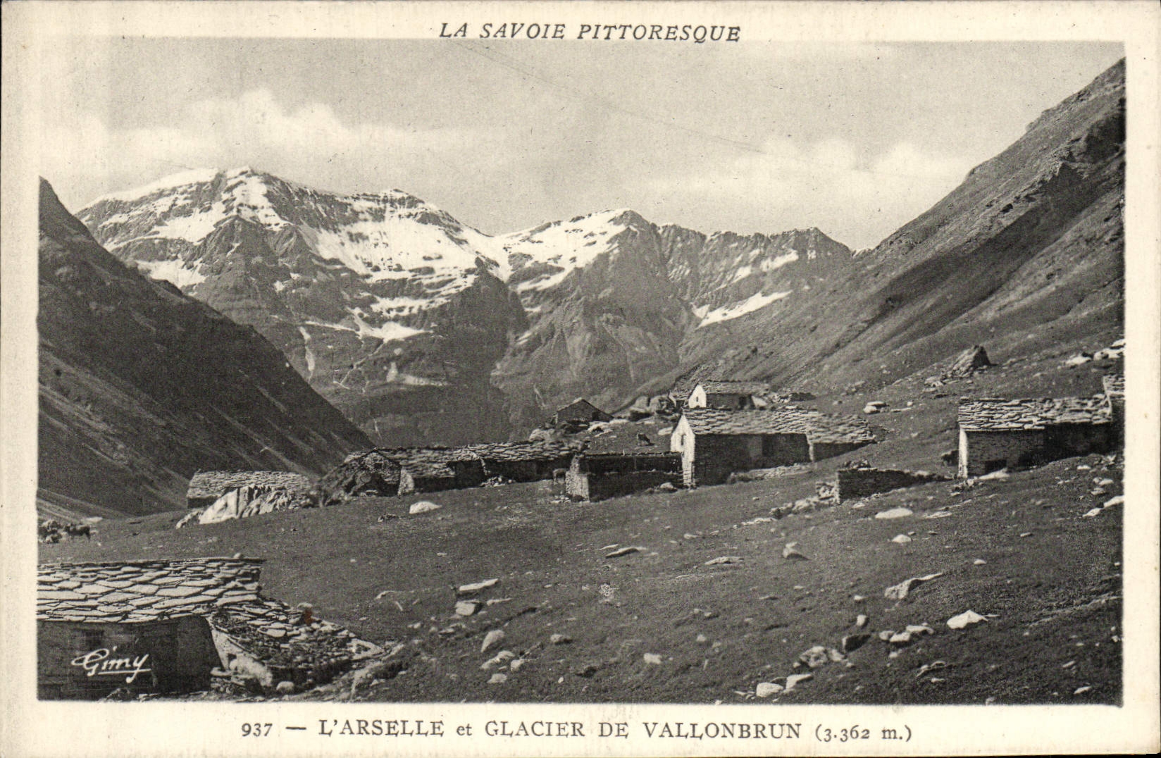 CPA L'Arselle et rGlacier de Vallonbrun