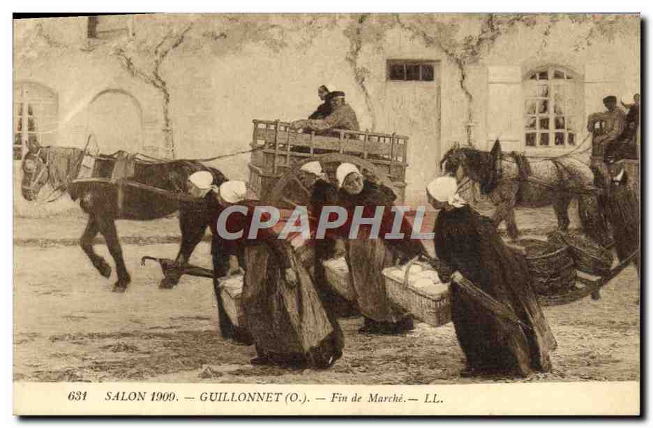 CPA Salon 1909 Guillonnet Fin de Marche Folklore 