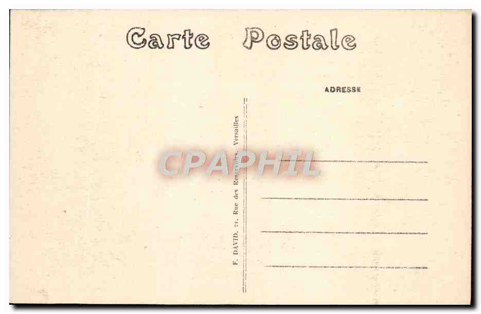 CPA Versailles Petit Trianon Facade vers le Pavillon francais — Verso