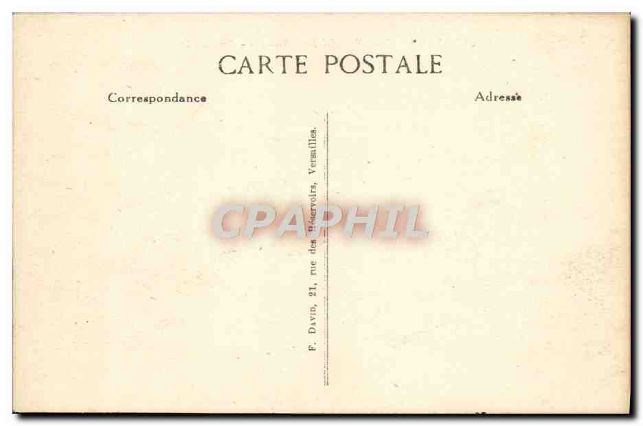 CPA Versailles Parc du Petit Trianon Pavillon Francais — Verso