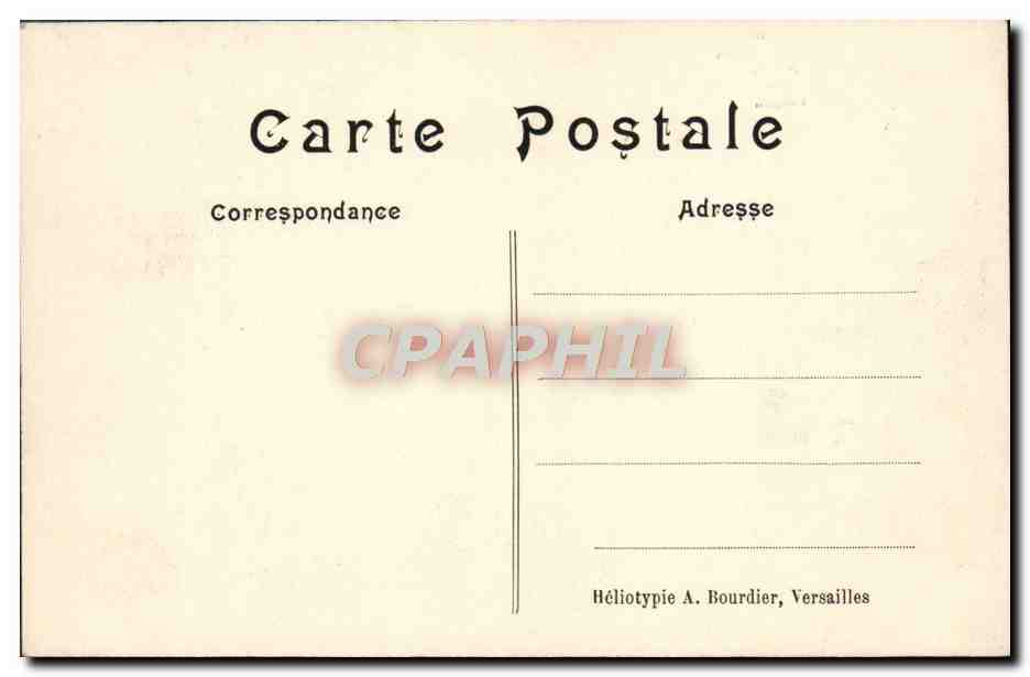 CPA Varsailles Bassin du Dragon — Verso