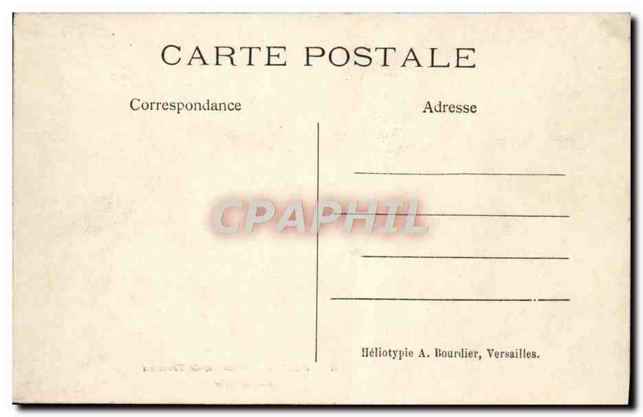 CPA Varsailles Hameau de Trianon La Latterie — Rückseite