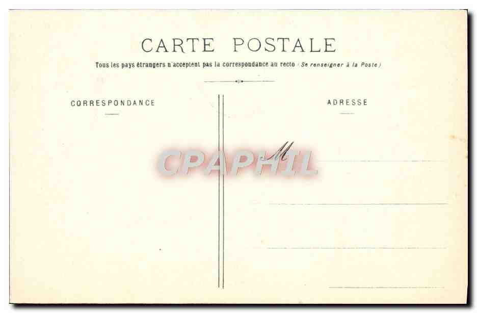 CPA Versailles La Laiterie — Rückseite