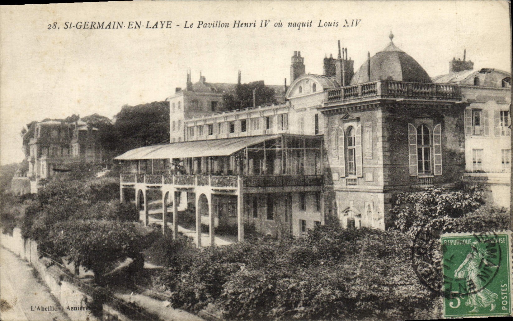 CPA Saint Germain en Laye Le Pavillon Henri IV ou naquit Louis XIV