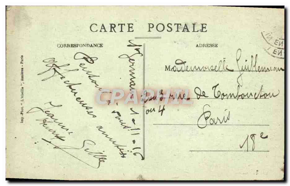 CPA Saint Germain en Laye Le Pavillon Henri IV ou naquit Louis XIV — Verso