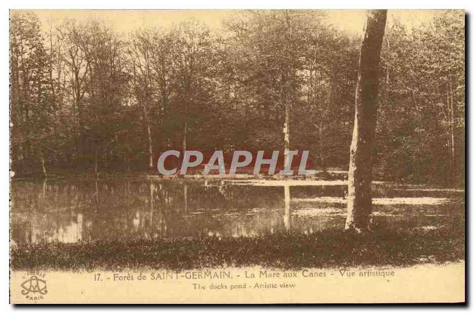 Forêt de SAINT-GERMAIN — La Mare aux Canes — Vue artistique — Imp. 'L'Artiste' Paris