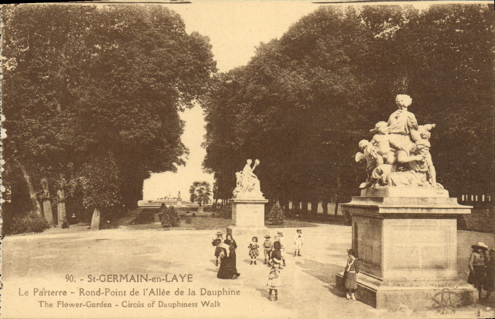 St-Germain-en-Laye - Le Pâtéterre - Rond-Point de l'Allée de la Dauphine - Imp. phot. "L'Allée" Paris