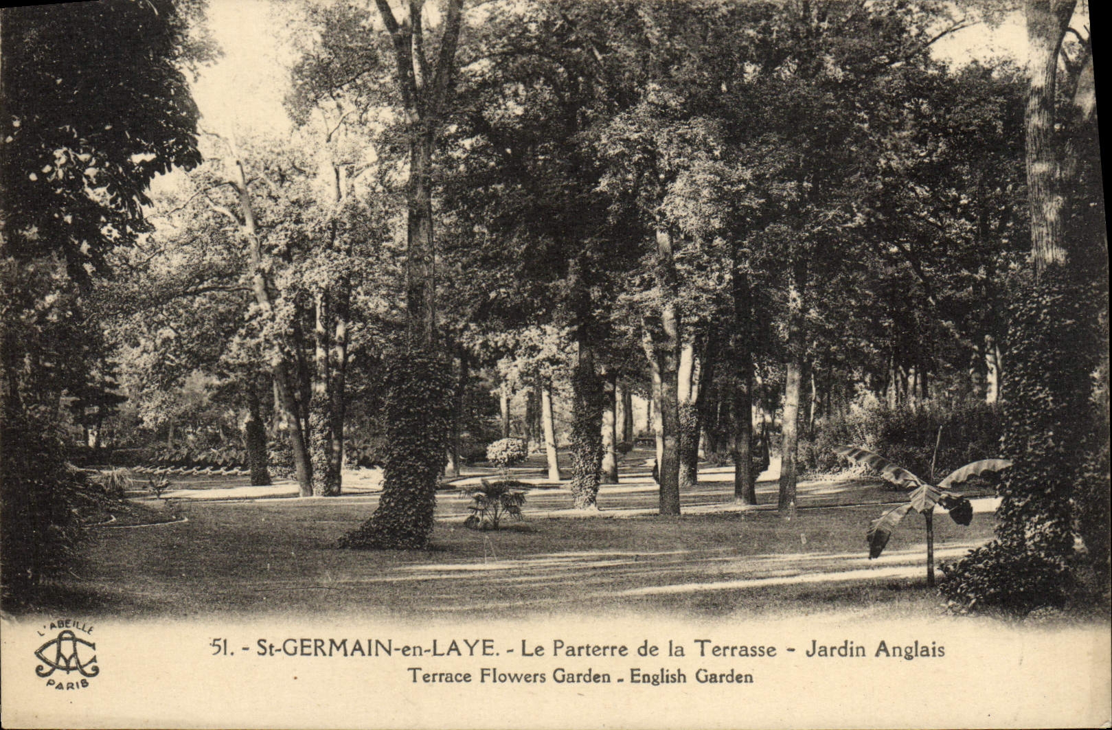 St-GERMAIN-en-LAYE - Das Parterre der Terrasse - Englischer Garten - L'ABEILLE PARIS 51
