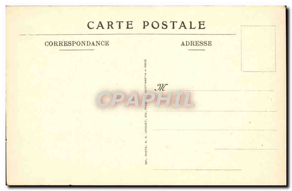Reims — Les Allemands campent sur la place du Parvis — Jules Macalot, édit. Reims — Verso