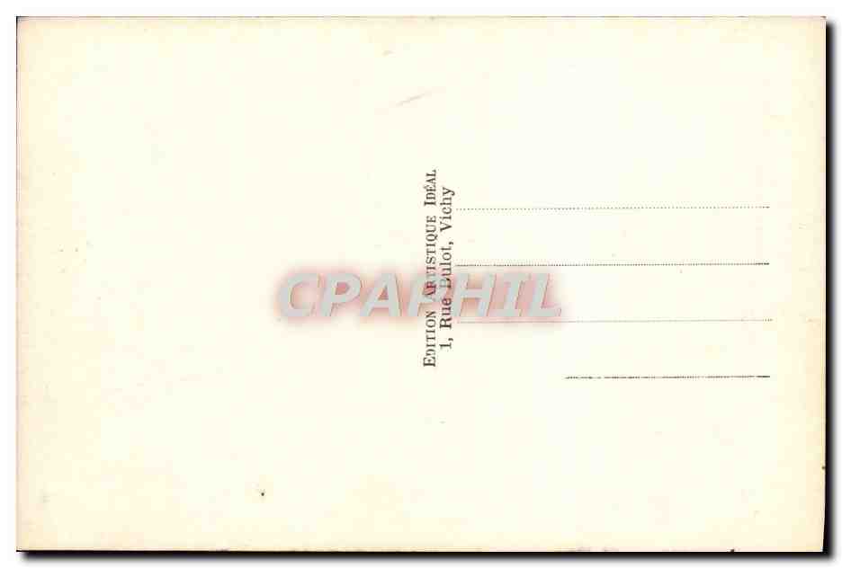 CPA Vichy Etablissement Thermal Entree principale Automobile — Rückseite