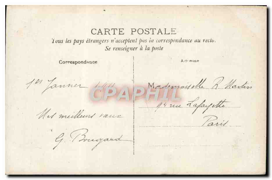 CPA Fantaisie Enfant — Rückseite