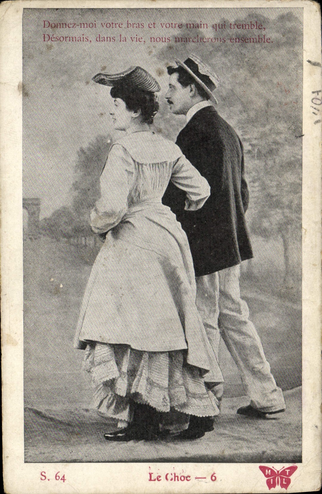 CPA Fantaisie Femme le choc