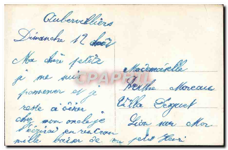 Junge Mann in Kleidung — hält einen großen Blumenstrauß — A.N. Paris, n°1388 — Rückseite