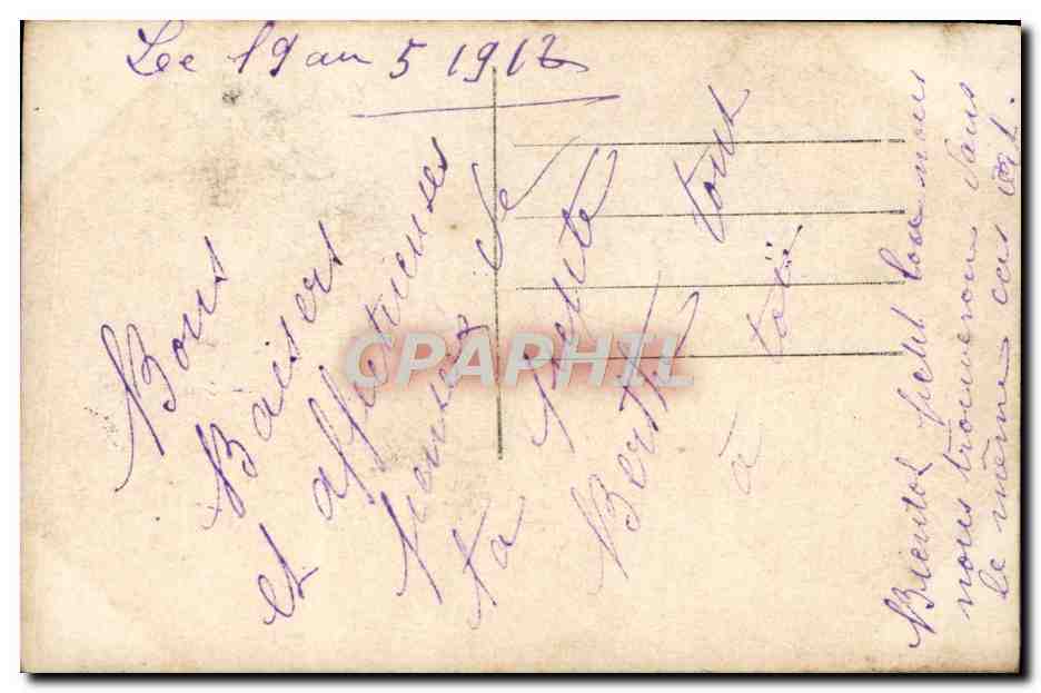 CPA Fantaisie Femme — Verso