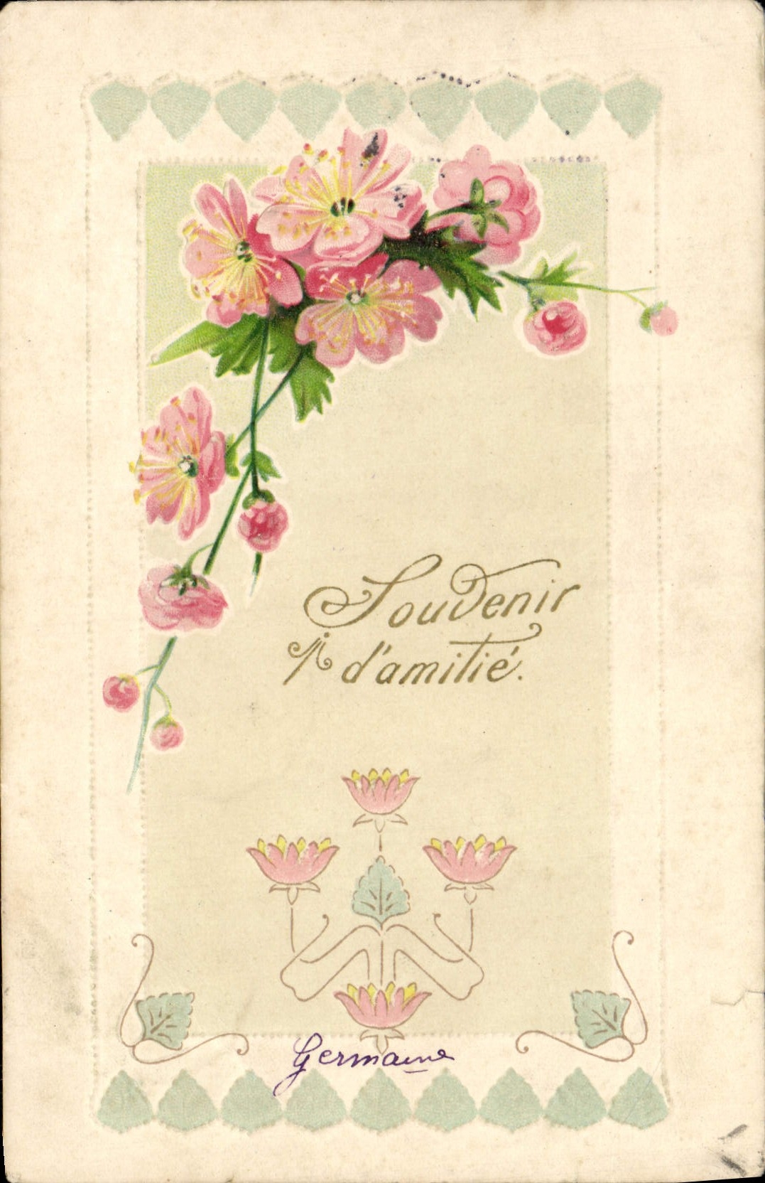 CPA Fantaisie Fleurs