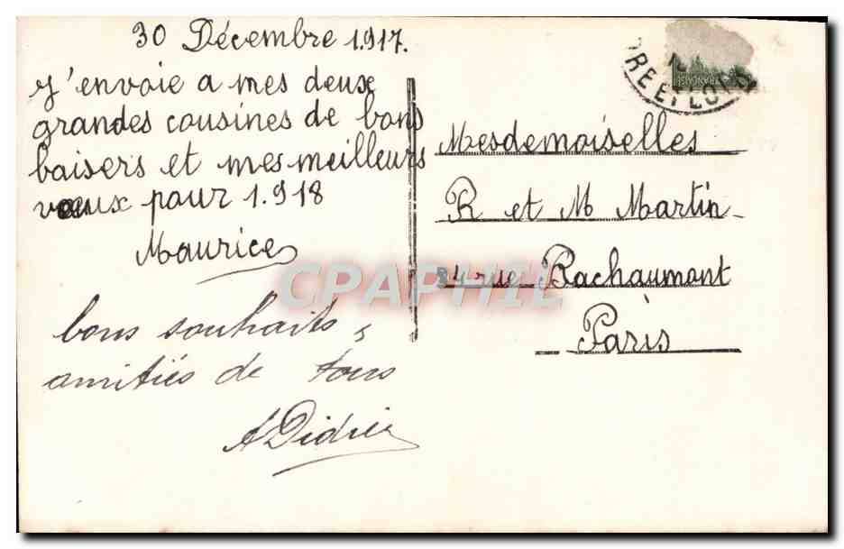 CPA Fantaisie Enfants Bonhomme de neige — Rückseite